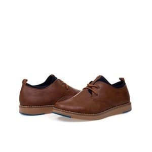 Elegant Tan Kids Dress Shoes